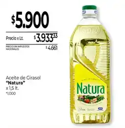 La Anonima Natura aceite de girasol oferta