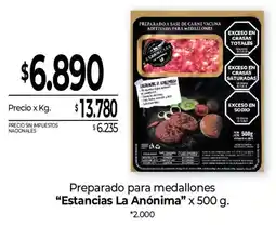 La Anonima Estancias la anónima preparado para medallones oferta