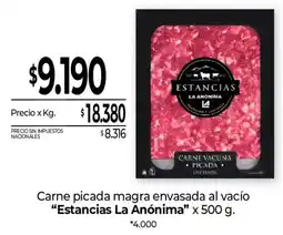 La Anonima Estancias la anonima carne picada magra oferta