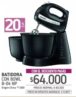 La Anonima Mondial batidora con bowl oferta