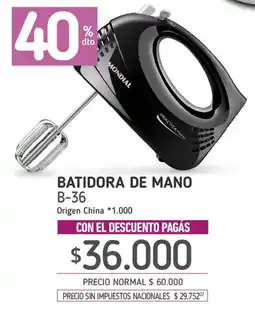 La Anonima Mondial batidora de mano oferta