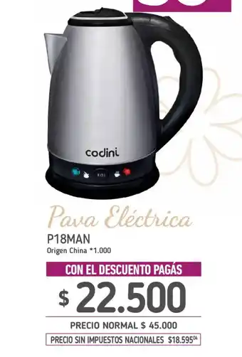 Codini pava eléctrica