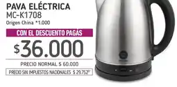 La Anonima Master Chef pava eléctrica oferta
