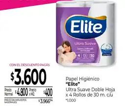 La Anonima Elite papel higiénico ultra suave doble hoja oferta