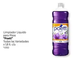 La Anonima Poett limpiador liquido para pisos oferta