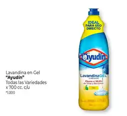 La Anonima Ayudín lavandina en gel oferta