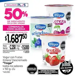 La Anonima Tregar yogur con frutas oferta
