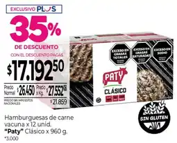 La Anonima Paty hamburguesas de carne vacuna oferta