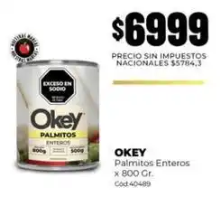 Diarco Okey - palmitos enteros oferta