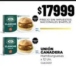Diarco Hamburguesas x 12 un oferta