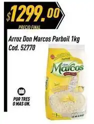 Supermercados Comodin Don marcos - arroz parboil 1kg cod. 52770 oferta