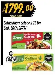 Supermercados Comodin Knorr - caldo selecc x 12 un cod. 504/13675 oferta