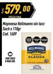 Supermercados Comodin Hellmann's - mayonesa sin tacc cod. 1609 oferta