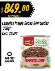 Supermercados Comodin Inalpa - lentejas secas remojadas 300gr cod. 22592 oferta