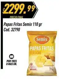 Supermercados Comodin Mas - papas fritas semix 110 gr cod. 32790 oferta