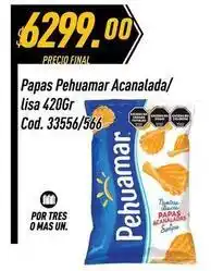 Supermercados Comodin Pehuamar - papas acanalada/lisa 420gr cod. 33556/566 oferta