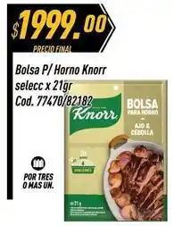 Supermercados Comodin Knorr - bolsa p/ horno selecc x 21gr cod. 77470/82182 oferta