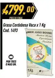 Supermercados Comodin Grasa cordobesa vaca x 1 kg cod. 1493 oferta