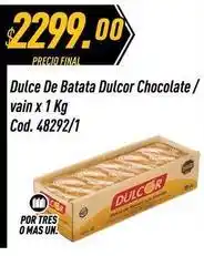 Supermercados Comodin Dulcor - dulce de batata chocolate / vain cod. 48292/1 oferta