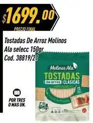 Supermercados Comodin Molinos ala - tostadas de arroz oferta