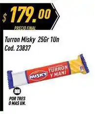 Supermercados Comodin Misky - turron 25gr 1un cod. 23837 oferta