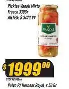 Supermercados Comodin Vanoli - pickles mixtos en vinagre oferta