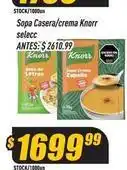 Supermercados Comodin Knorr - sopa casera/crema oferta