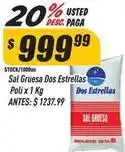 Supermercados Comodin Dos estrellas - sal gruesa poli x 1 kg oferta