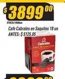 Supermercados Comodin Cabrales - cafe en saquitos oferta