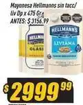 Supermercados Comodin Hellmann's - mayonesa sin tacc/ liv dp oferta