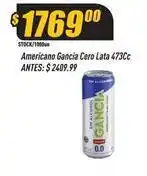 Supermercados Comodin Gancia - americano cero lata 473cc oferta