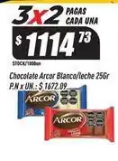 Supermercados Comodin Arcor - chocolate blanco/leche 25gr oferta