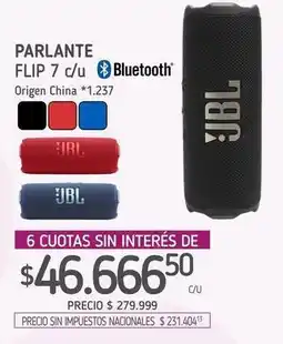 La Anonima Jbl - parlante flip 7 oferta