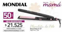 La Anonima Mondial - planchita de pelo black rose p-27 oferta