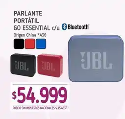 La Anonima Jbl - parlante portátil go essential c/u oferta