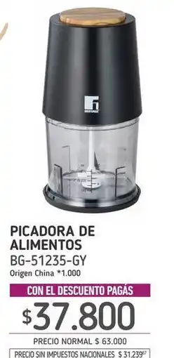 La Anonima Origen - picadora de alimentos bg-51235-gy oferta