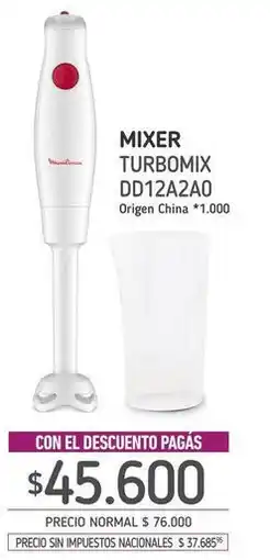 La Anonima Moulinex - mixer turbomix dd12a2a0 oferta