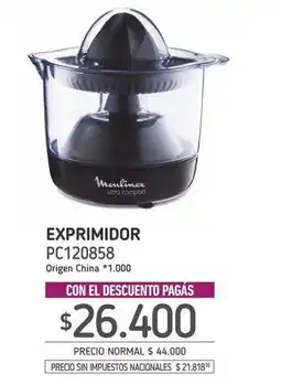 La Anonima Moulinex - exprimidor pc120858 oferta