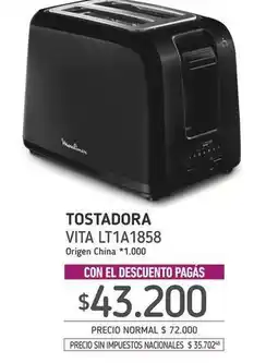 La Anonima Moulinex - tostadora vita lt1a1858 oferta