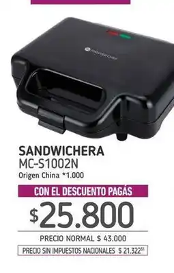 La Anonima Oster - sandwichera mc-s1002n oferta