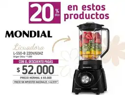 La Anonima Mondial - licuadora l-550-b oferta