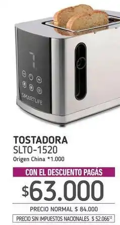 La Anonima Smartlife - tostadora slto-1520 oferta