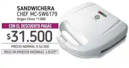 La Anonima Origen - sandwichera mc-sw6179 oferta