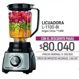 La Anonima Mondial - licuadora l-11100-bi oferta
