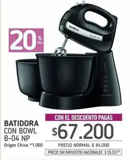La Anonima Mondial - batidora con bowl b-04 np oferta