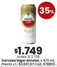 Coto Amstel - cerveza lager oferta