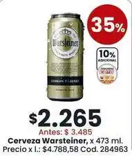 Coto Warsteiner - cerveza german pilsener oferta