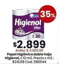 Coto Higienol - papel higi00enico doble hoja oferta