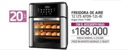 La Anonima Mondial - freidora de aire 12 lts afon-12l-bi oferta