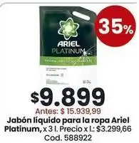 Coto Ariel - jabón líquido para la ropa platinum oferta